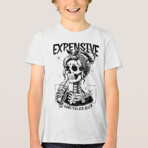 Expensive Difficult And Talks Back Mothers Day Ske Tri-Blend Shirt