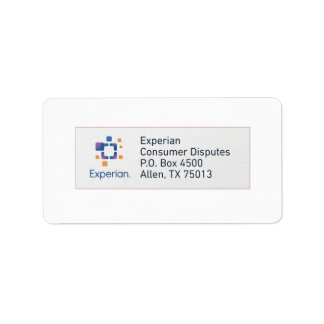 Experian Address Label