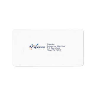 Experian Mailing Labels