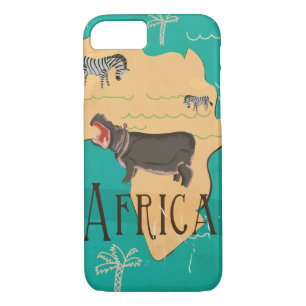 Experience Africa Vintage Travel Poster iPhone 8/7 Case