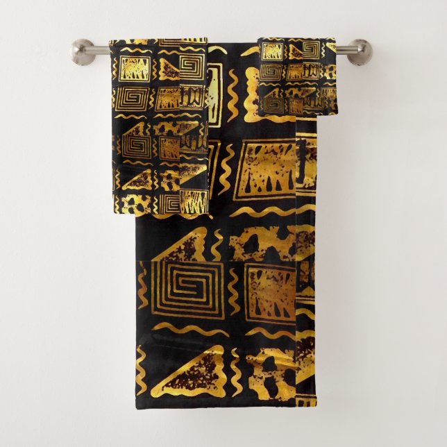 “Experience the Afro Nubian Lifestyle” Bath Towel Set (Insitu)