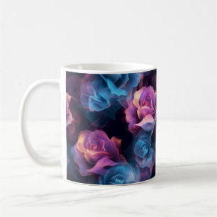 Experience the Allure of the Vapor Art Rose Coffee Mug