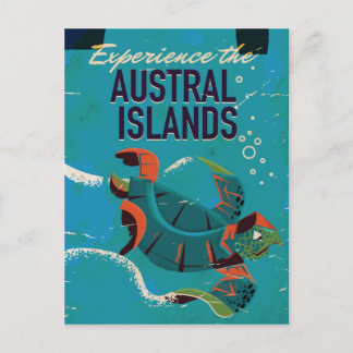 Experience the Austral Islands vintage travel Postcard