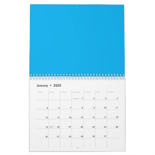 Experience the Beauty of a Blue Sky with a Plane Calendar