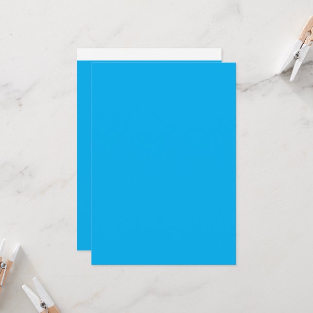 Experience the Beauty of a Blue Sky with a Plane Invitation (Front/Back In Situ)