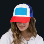 Experience the Beauty of a Blue Sky with a Plane Trucker Hat<br><div class="desc">Discover the serene beauty of a clear blue sky as an aircraft soars through the clouds on a sunny day. Witness the magic of aviation and travel in the vast sky.</div>