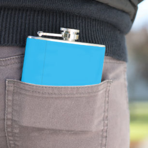Experience the Beauty of a Clear Blue Sky Hip Flask