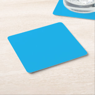Experience the Beauty of a Clear Blue Sky Square Paper Coaster