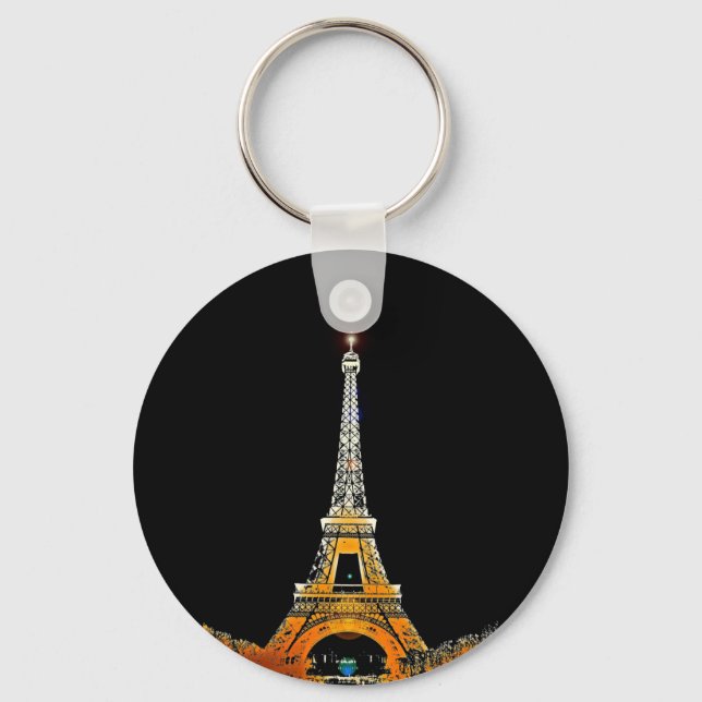 Experience the Magic of Paris: The Eiffel Tower Key Ring (Front)