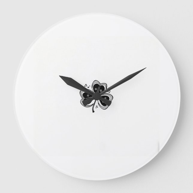 Experience the Magic of Shamrock Serenade Large Clock (Front)