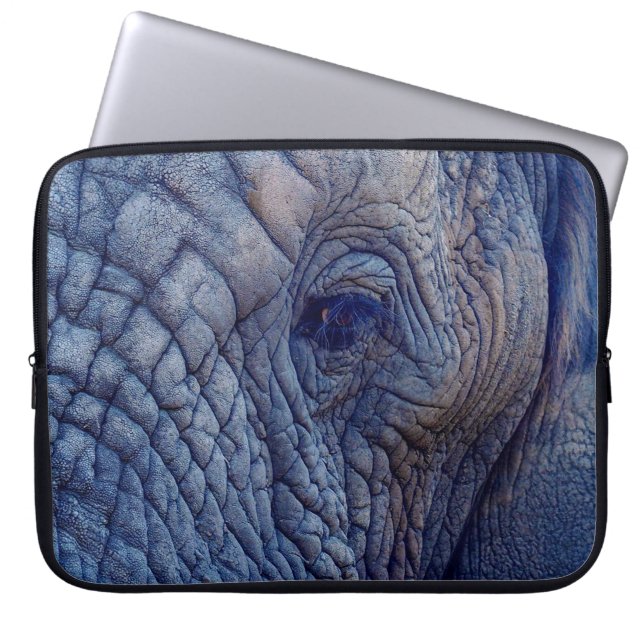 EXPERIENCE WALK WITH THE ELEPHANTS HOW ABOUT HUGGI LAPTOP SLEEVE (Front)
