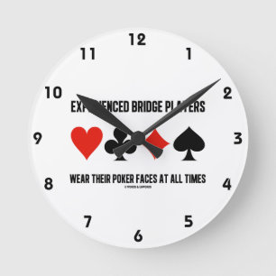 Experienced Bridge Players Wear Their Poker Faces Round Clock