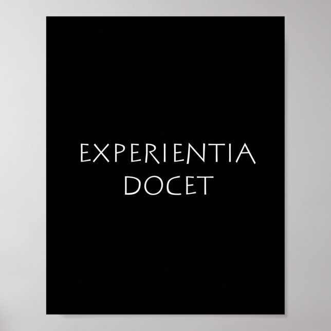 Experientia docet poster (Front)
