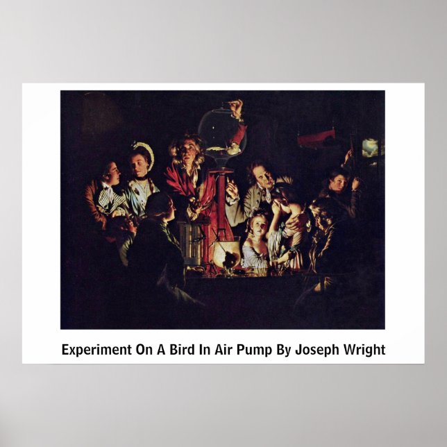 Experiment On A Bird In Air Pump By Joseph Wright Poster (Front)