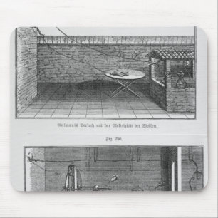 Experiment on frogs by Louis Galvani Mouse Mat