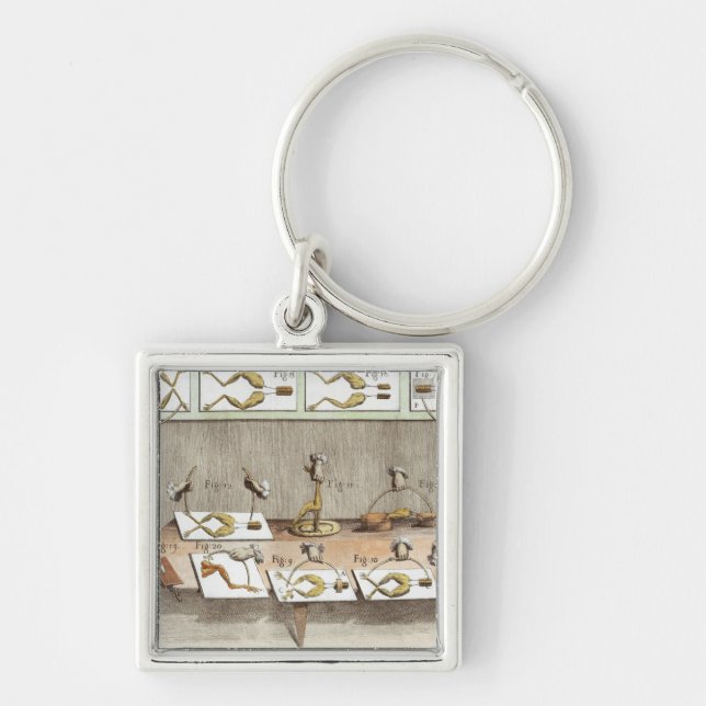Experiment on frogs key ring (Front)