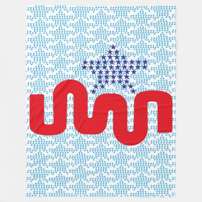 EXPERIMENTAL LOVE USA FLAG STARS BY MASANSER FLEECE BLANKET (Front)