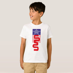 EXPERIMENTAL LOVE USA FLAG STARS BY MASANSER T-Shirt