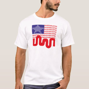 EXPERIMENTAL LOVE USA FLAG STARS BY MASANSER T-Shirt