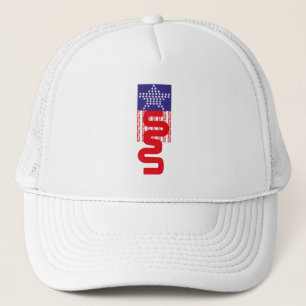 EXPERIMENTAL LOVE USA FLAG STARS BY MASANSER TRUCKER HAT