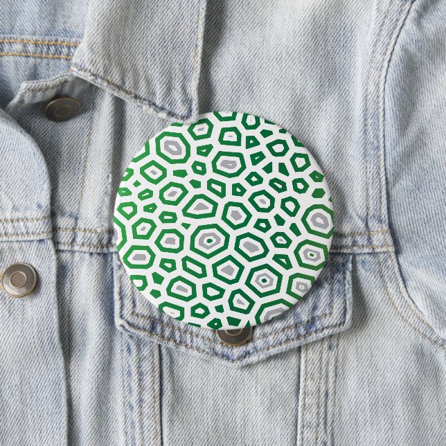 Experimental pattern 2 10 cm round badge (In Situ)