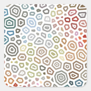 Experimental pattern 2 square sticker
