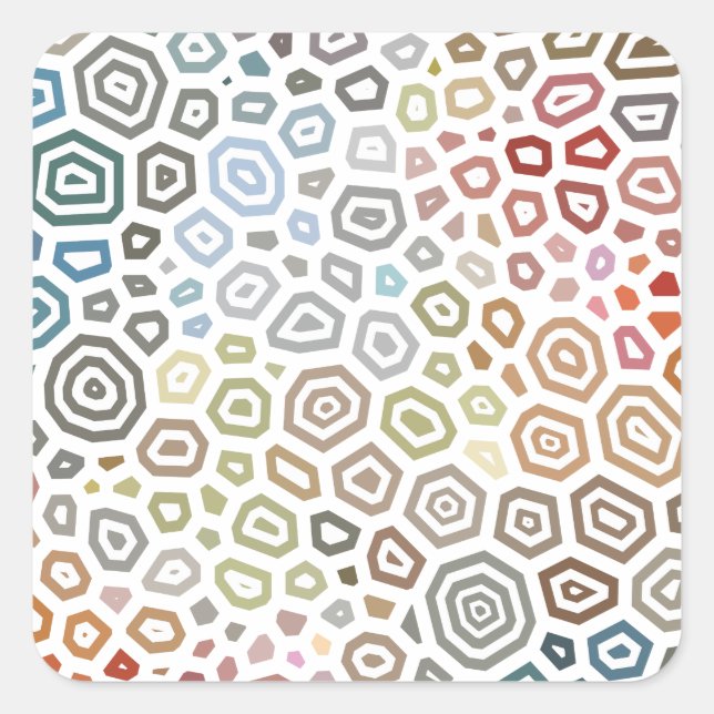 Experimental pattern 2 square sticker (Front)