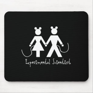 Experimental scientist Black Mouse Mat
