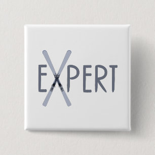 Expert 15 Cm Square Badge