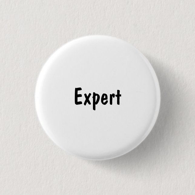 Expert 3 Cm Round Badge (Front)