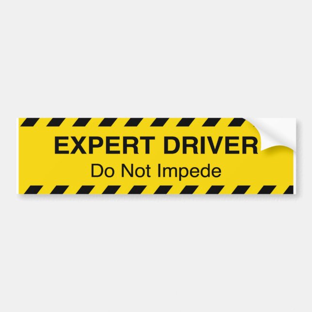 Expert Driver Sticker (Front)