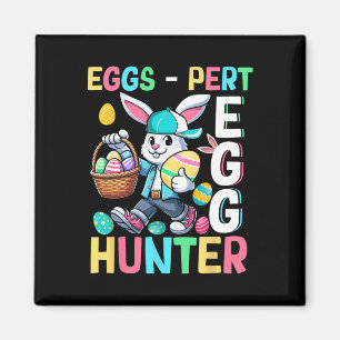 Expert Egg Funny Joke Hunter Easter Bunny Hunting Magnet