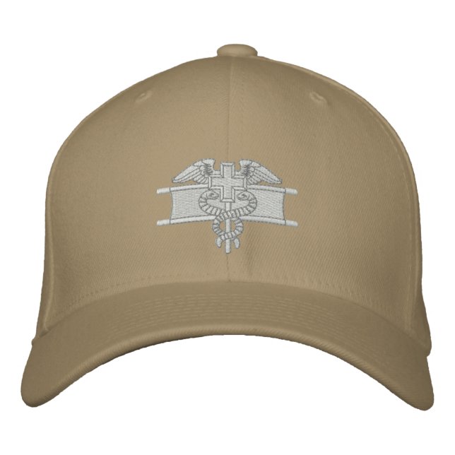 Expert Field Medical Badge Embroidered Hat (Front)