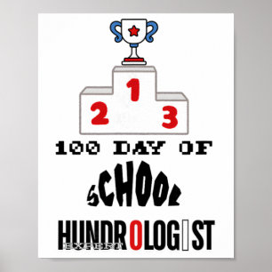Expert Hundrologist Days Byck To School Science Te Poster