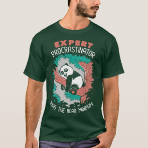 Expert Procrastinator Panda Nap Forest by Tobe Fon T-Shirt