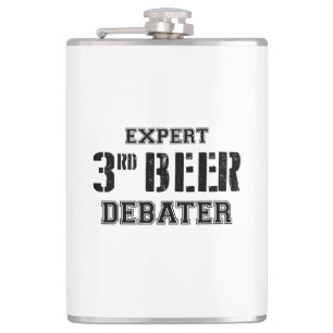 Expert Third Beer Debater Hip Flask
