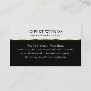 Expert Witness Business Cards