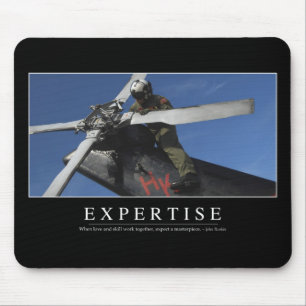 Expertise: Inspirational Quote Mouse Mat
