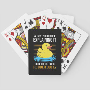 Explain It To The Rubber Duck Playing Cards