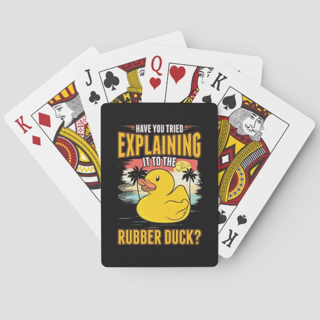 Explain It To The Rubber Ducks Playing Cards (Back)