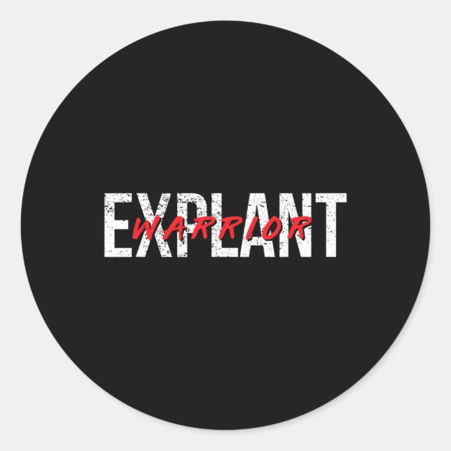 Explant Breast Implant Illness Awareness Cancer  Classic Round Sticker (Front)