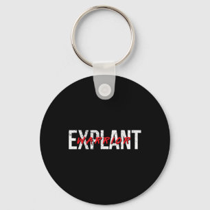Explant Breast Implant Illness Awareness Cancer  Key Ring