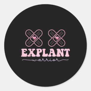 Explant Breast Implant Illness Cancer Awareness Wa Classic Round Sticker