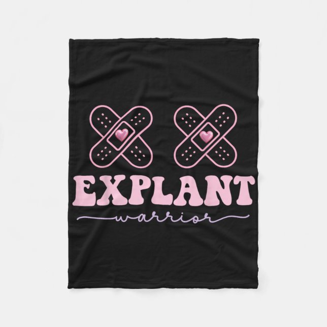 Explant Breast Implant Illness Cancer Awareness Wa Fleece Blanket (Front)