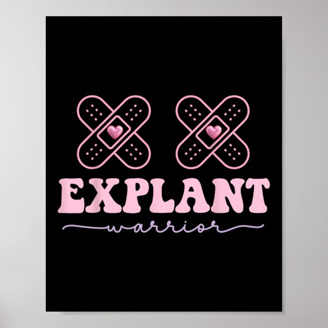 Explant Breast Implant Illness Cancer Awareness Wa Poster (Front)