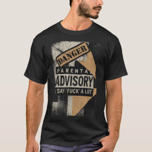 Explicit Content Warning Distressed Art T-Shirt