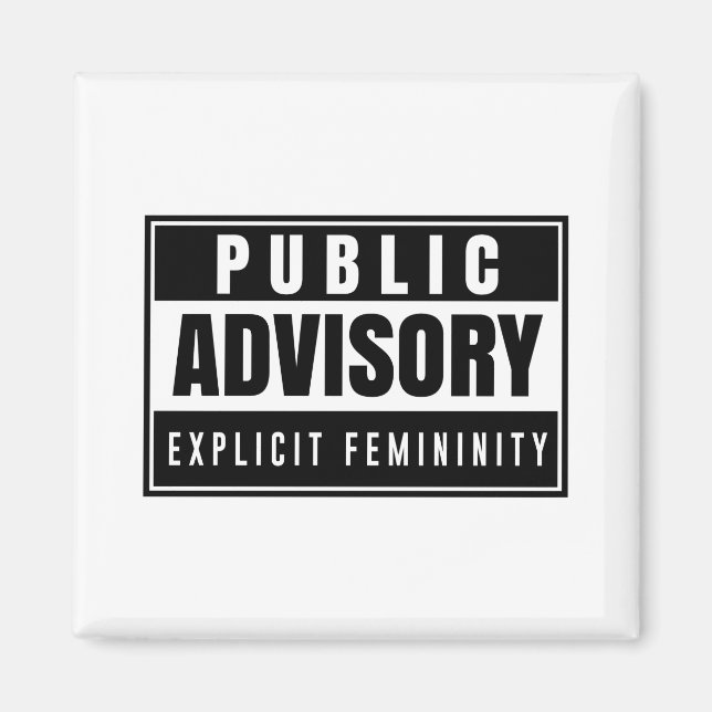 Explicit Femininity Magnet (Front)