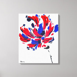 Exploded flower canvas print