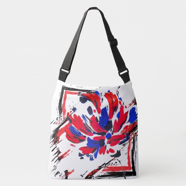 Exploded flower crossbody bag (Front)