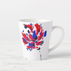 Exploded flower latte mug